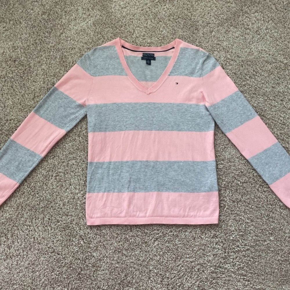 🌷Tommy Hilfiger🌷 Striped Pima Cotton Sweater